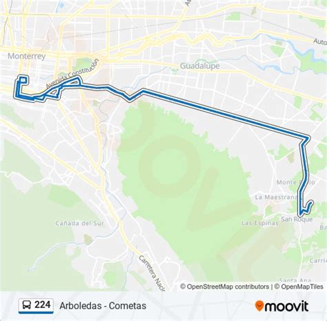 ruta 645 arboledas|Ruta 224: horarios, paradas y mapas .